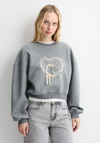 Свитшот Купидон серый