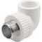 Угольник THERMOLIGHT комбинированный PP-R НР 25х3/4quot; белый (10/110)