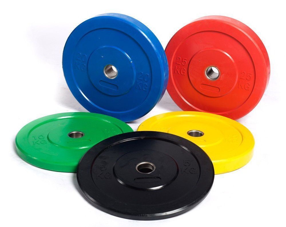 Диск для штанги каучуковый, цветной D51 мм PROFI-FIT  5 кг