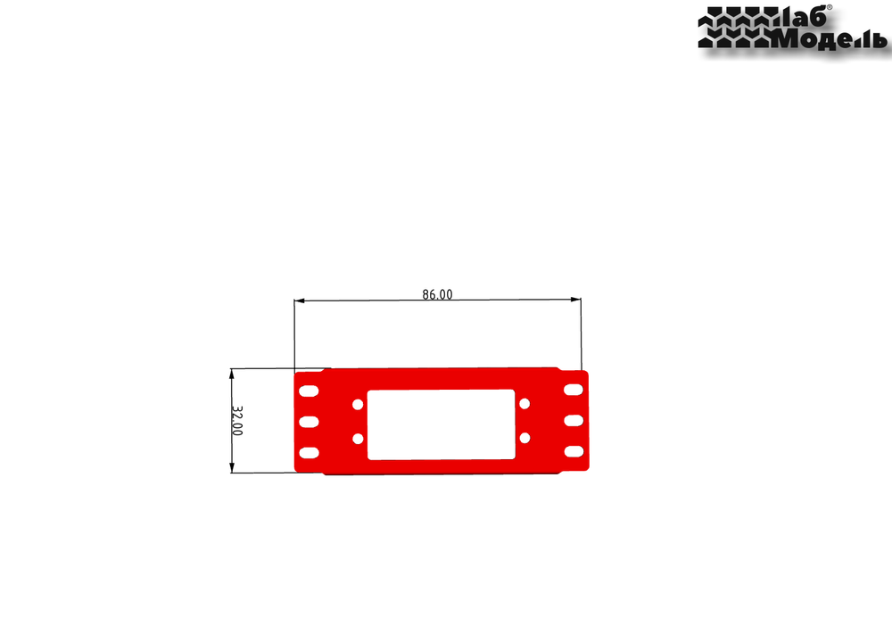 The platform for the steering servo (Scale 1/10)