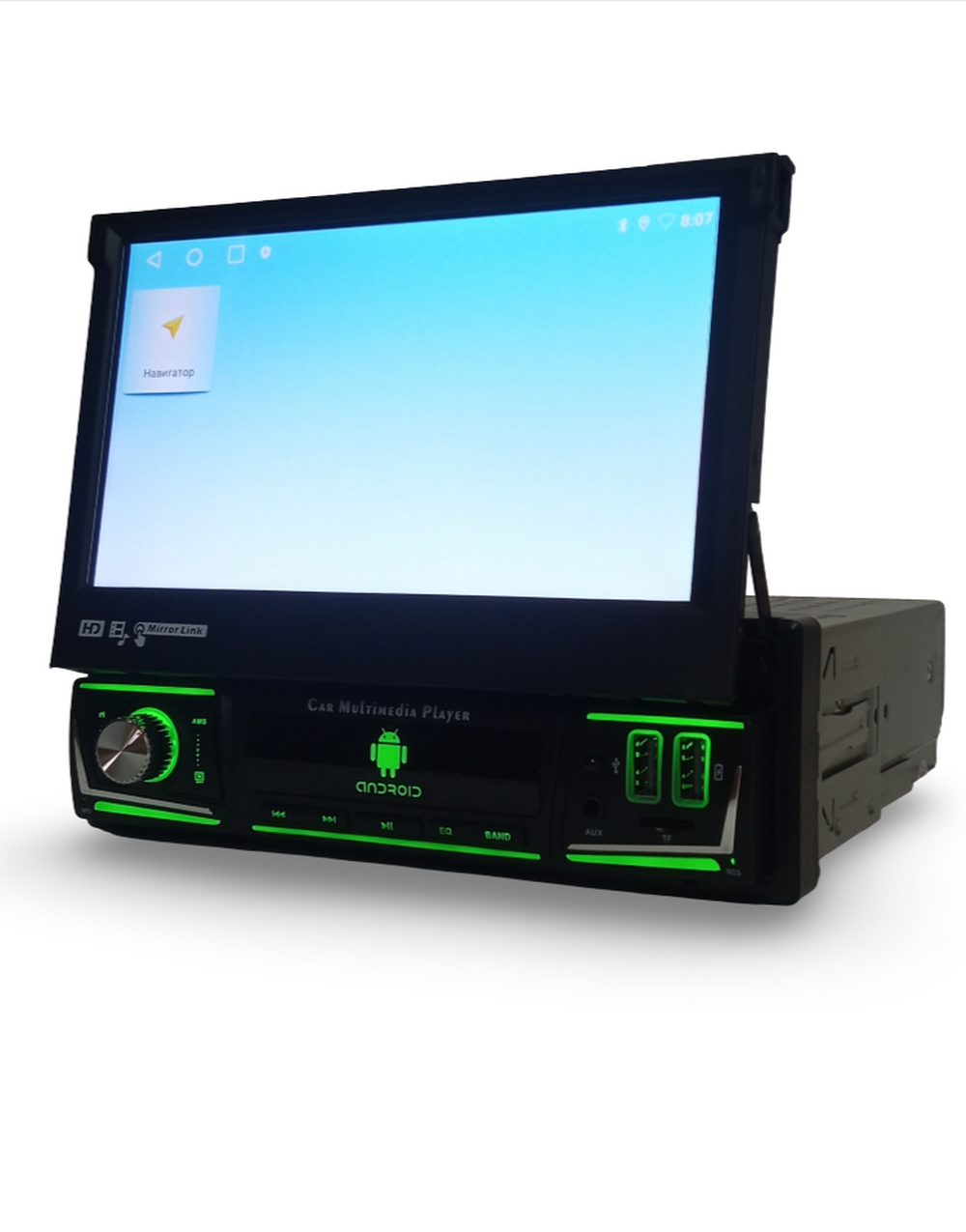 Автомагнитола с выдвижным экраном 7"Android 2+64GB Ruych N7