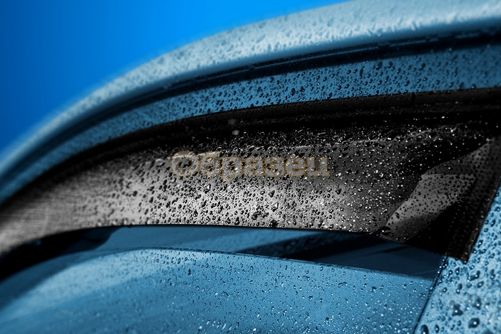 Дефлектор окон (НАКЛАДНОЙ скотч 3М) 4 шт. CHEVROLET AVEO I (Т200/Т250) 2003-2012/ ZAZ VIDA 2012-2014 седан