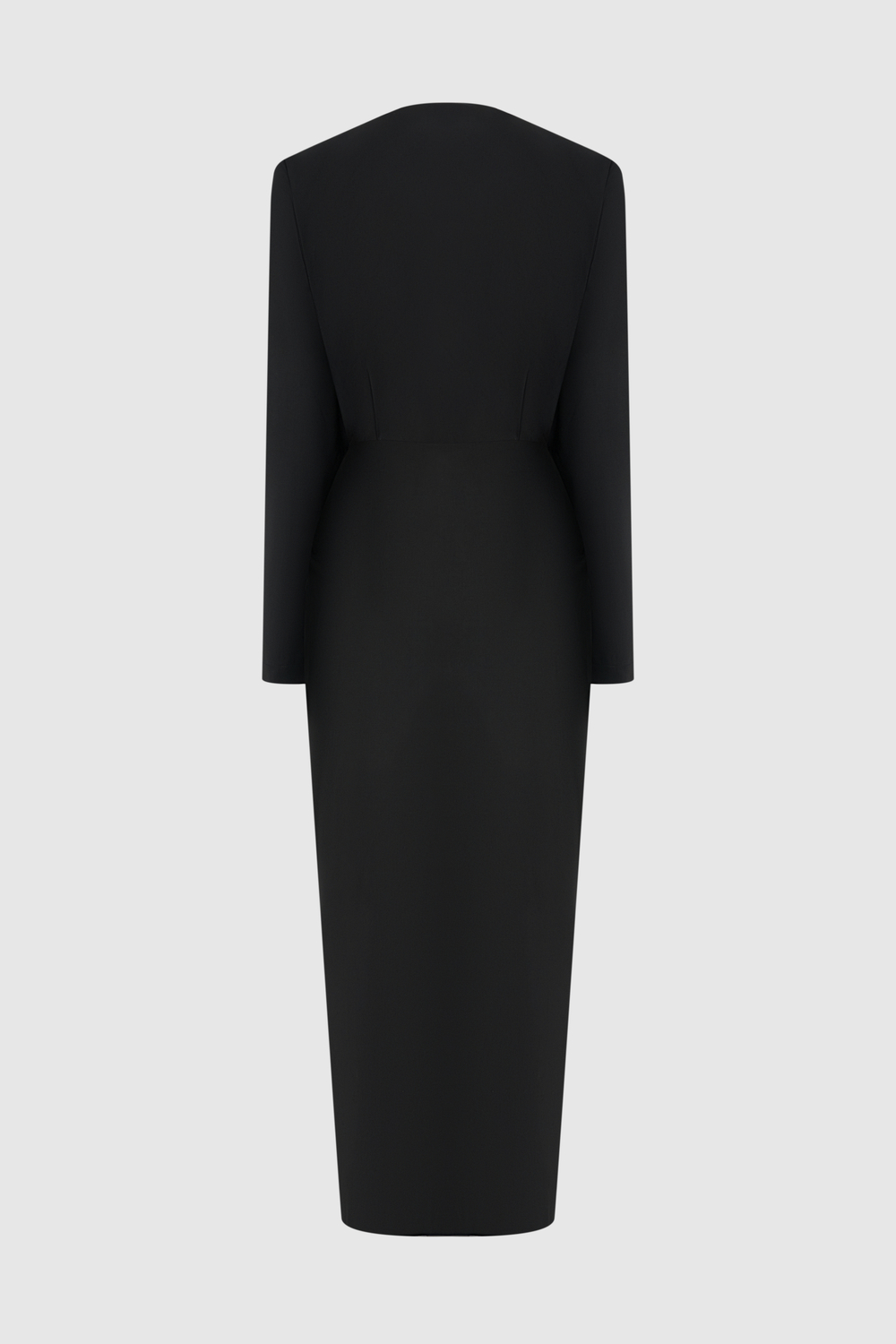 Платье с узлом из костюмной ткани