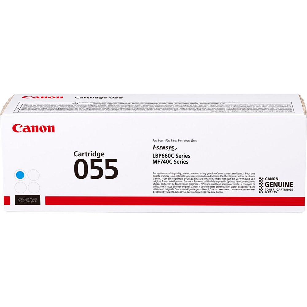 Картридж CANON 055 C для Canon MF742/MF744/MF746/LBP663/664 голубой 2.1k