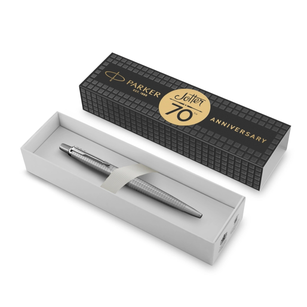 Parker Jotter 70th Stainless Steel CT, шариковая ручка, M, подарочная упаковка
