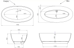 Ванна Salini Alda Nuova S-Stone 175x92 101911SM белая матовая