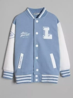 Голубой бомбер детский для школы и сада