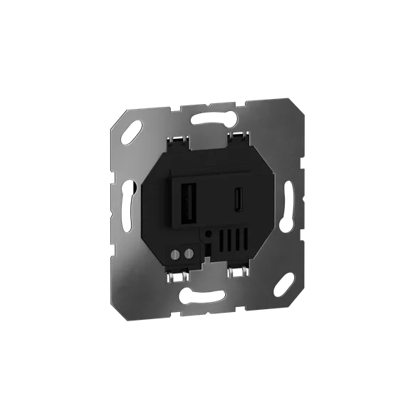 Donel USB зарядное устройство, 3.1A тип A,С черный