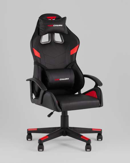 Кресло спортивное TopChairs Warden черно-красный