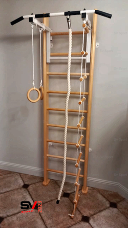 Монтаж шведской стенки Sv Sport в бетонные, кирпичные стены