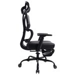 Кресло BRABIX PREMIUM "Venom GM-530", подножка, синхромеханизм, экокожа/сетка, черное/серое, 532951