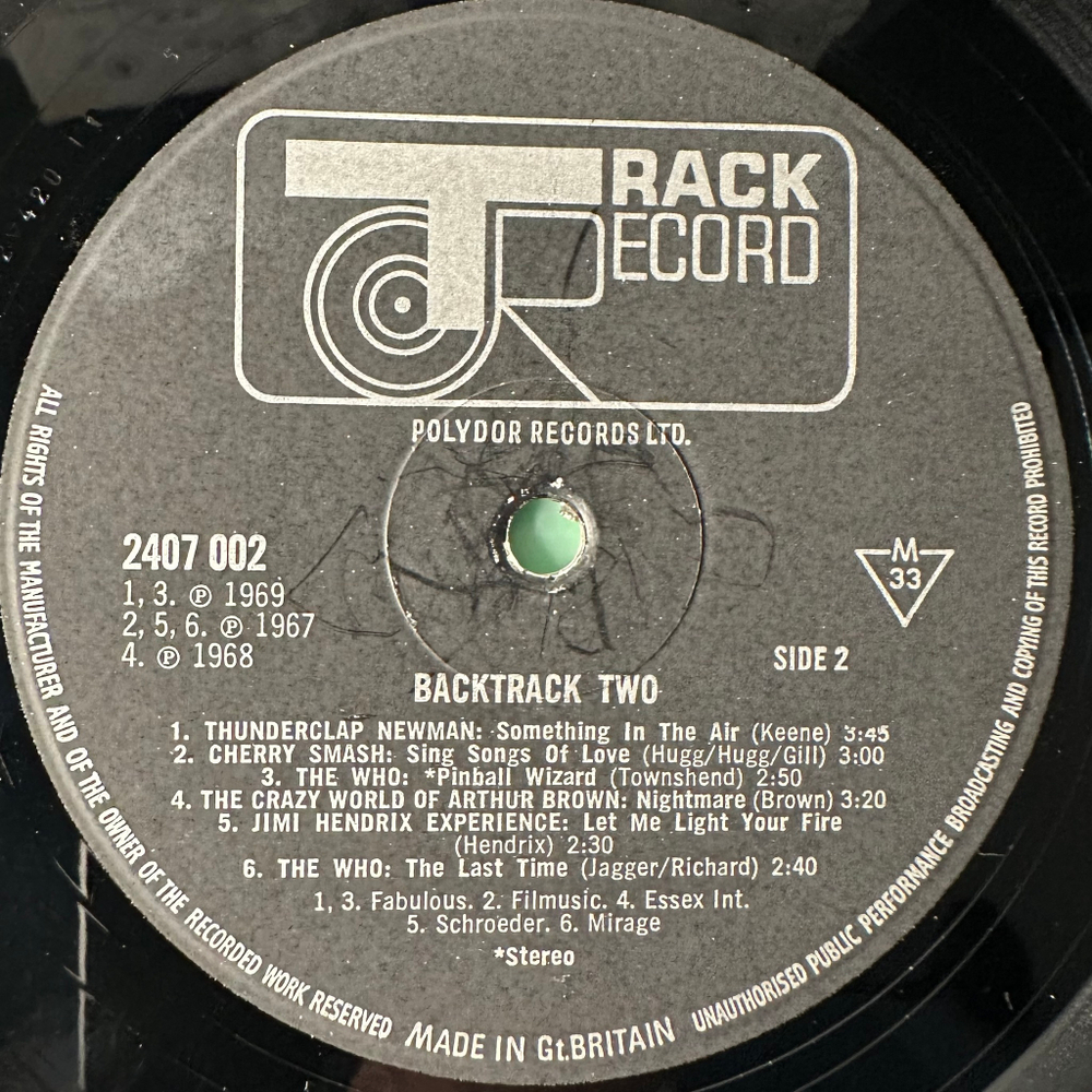 Who / Hendrix – Backtrack 2 (Англия 1970г.)