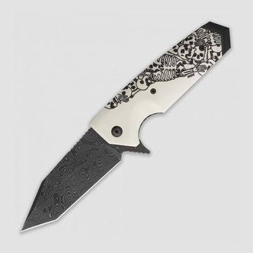 Складной нож HOGUE «Elishewitz EX-02» HG/34209DTFS c клинком из стали Damascus, рукоять ABS-пластик