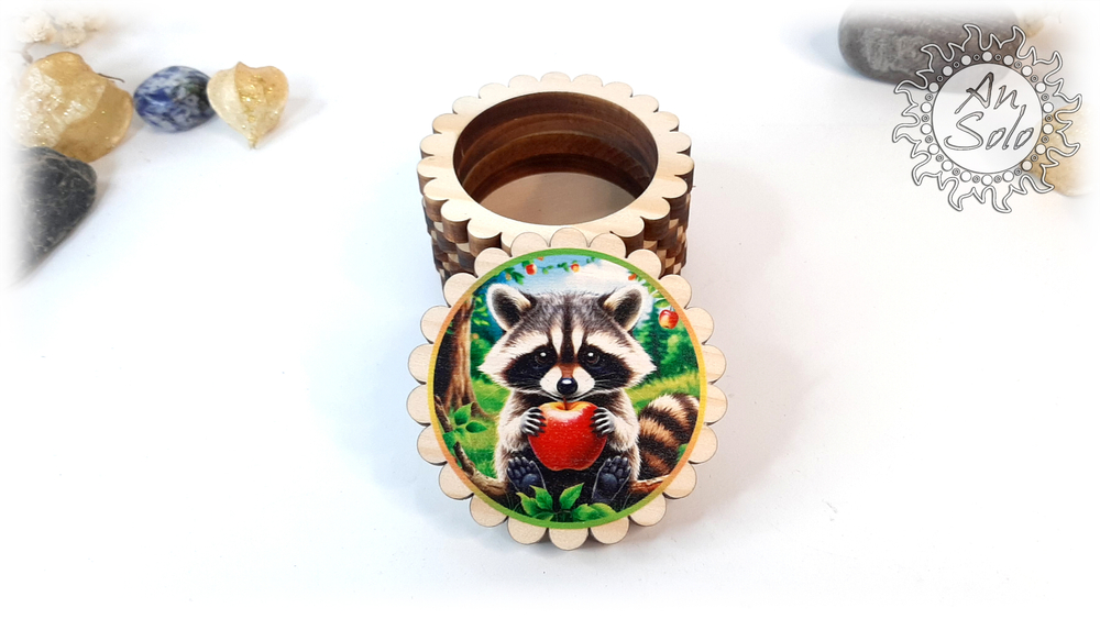 Мини-шкатулка "Крошка енот"