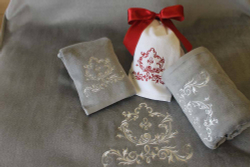 Набор полотенец 3шт Texteis Iris Set 3 Towels серый