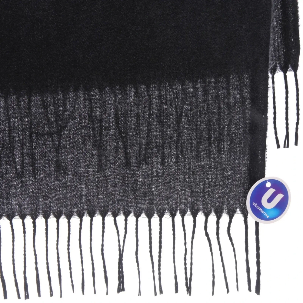 Палантин - шарф «ZIMA», однотонный, цвет черный, 180*70см (200гр)