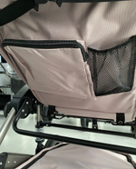 Детская коляска 3в1 LUXMOM 555-W коричневый текстиль