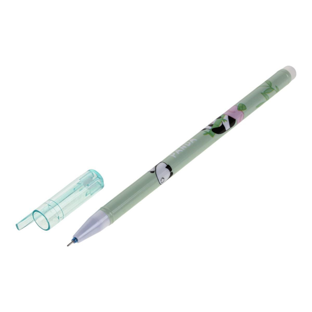 Ручка пиши-стирай "Панда", 0,38мм, синяя, 5 видов микс