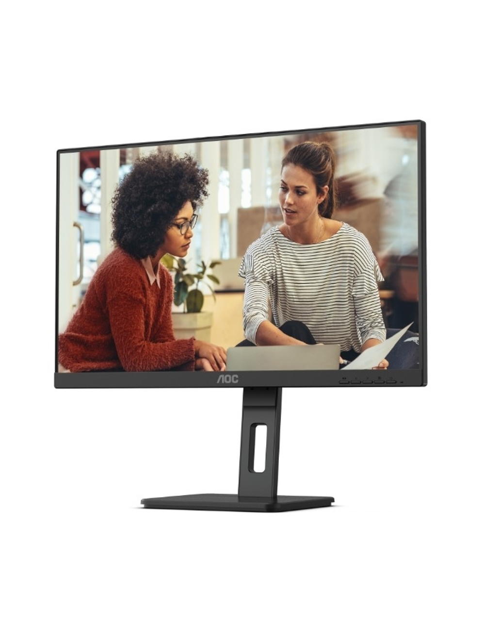 Монитор LCD AOC 23.8" 24E3QAF (IPS 1920x1080 100Hz 4ms 300cd D-Sub HDMI DisplayPort 2x2W Pivot)