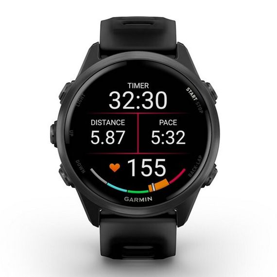 Garmin Forerunner 570 42 мм — сланцево-серый корпус, чёрный ремешок