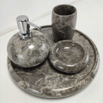 Набор из мрамора 4 предм Mountain Set Grey NM-6171 круг