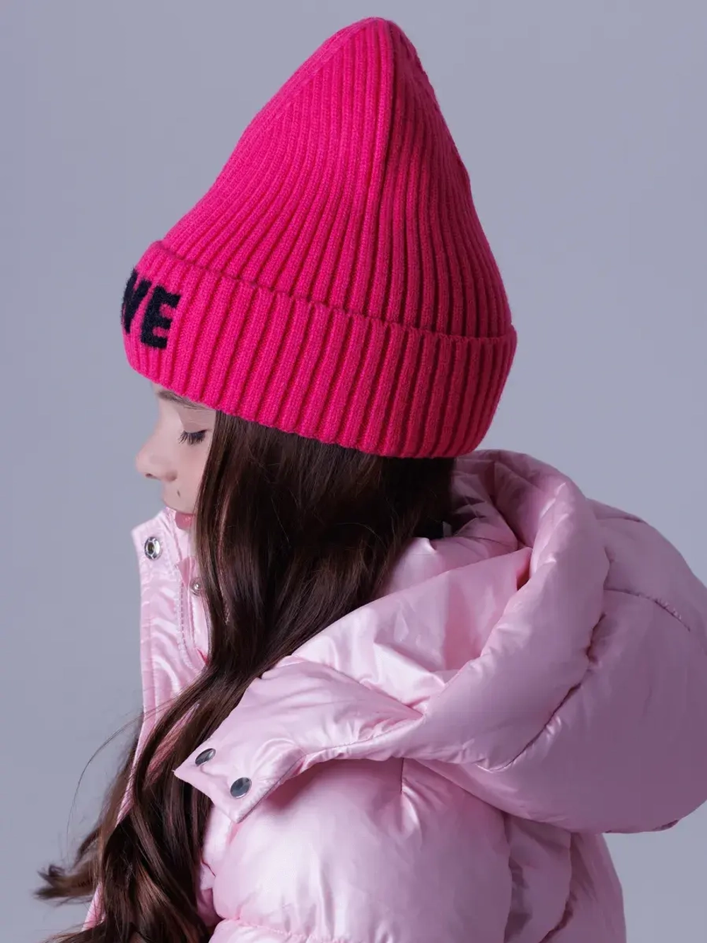 Шапка для девочки осенняя вязаная