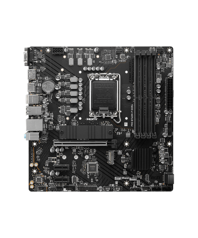 MSI PRO B760M-P DDR4 s1700, Intel B760, 4xDDR4, PCI-Ex16, 4SATA3, 7.1-ch, GLAN, 3 USB 3.2, 1 USB Type-C, VGA, HDMI, DP, mATX, RTL