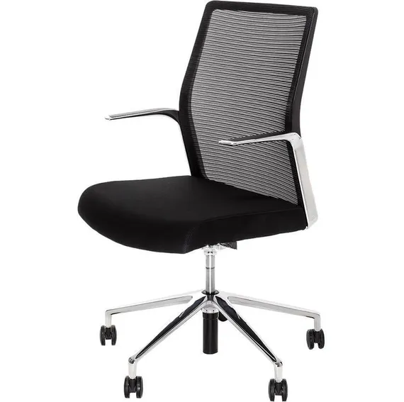 Кресло Hanson черная сетка, хром