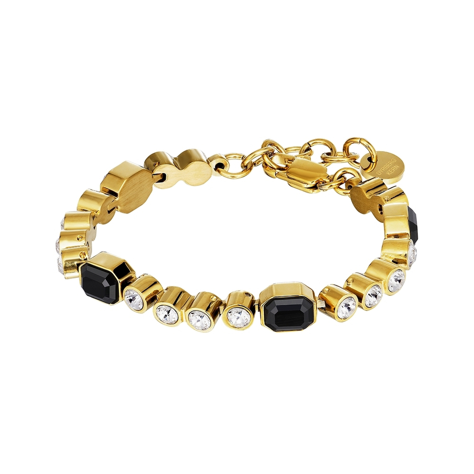 Браслет Dyrberg Kern GRIVNA SG BLACK / CRYSTAL 470091