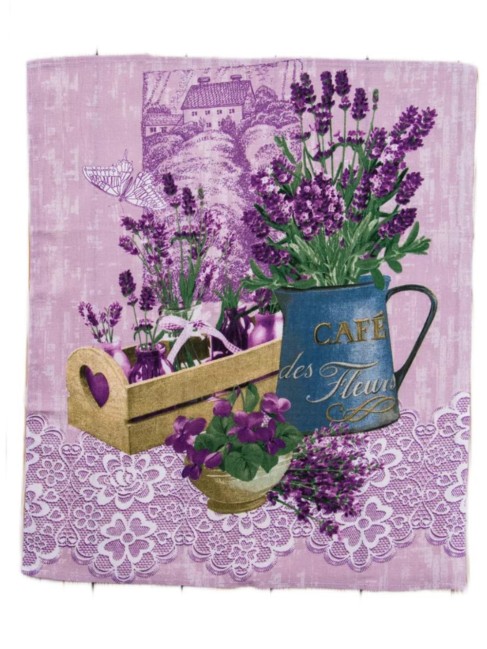 Набор кухонных полотенец, 3 шт , 45х60 см , рогожка