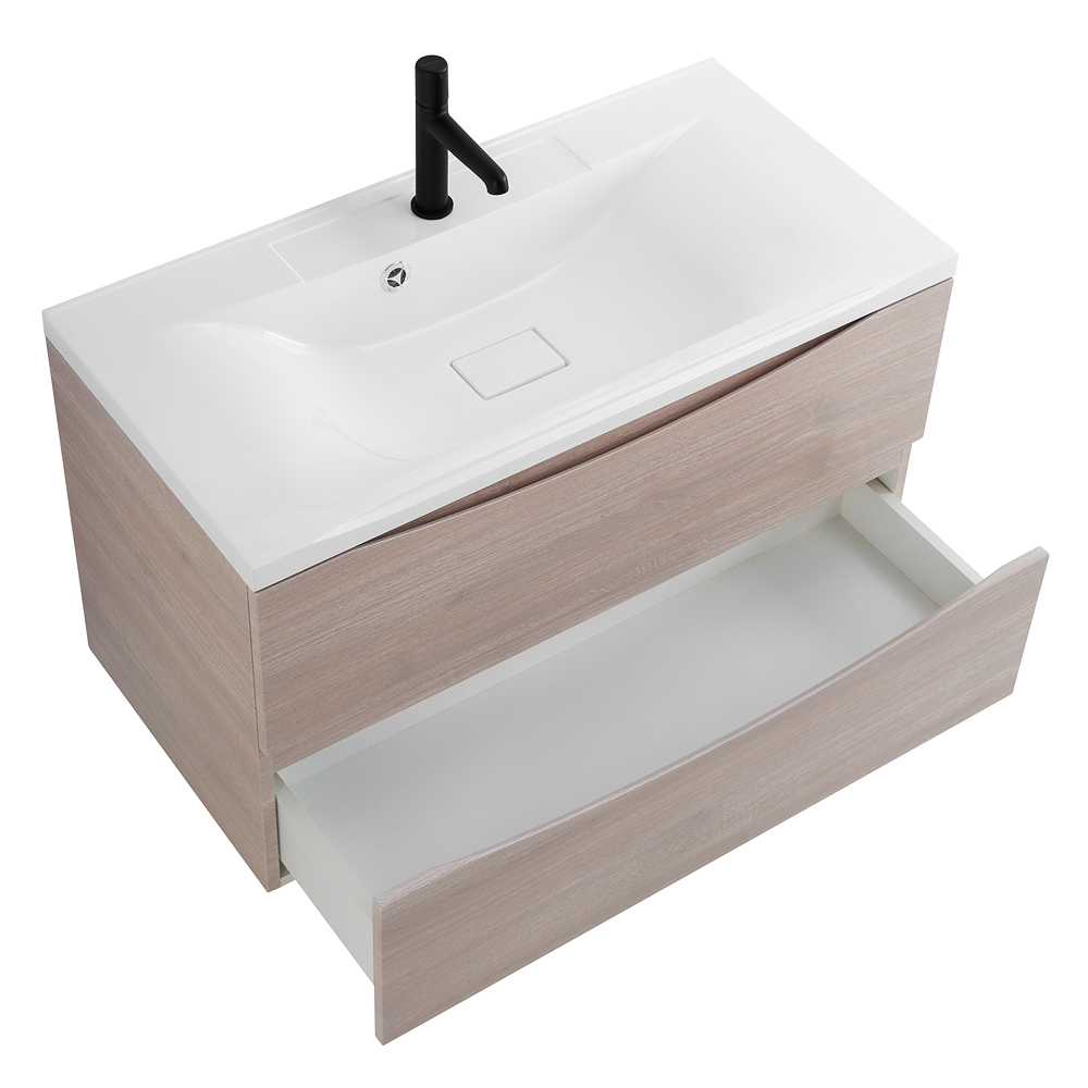 Тумба подвесная с раковиной BelBagno MARINO-1000-2C-SO-RG-P