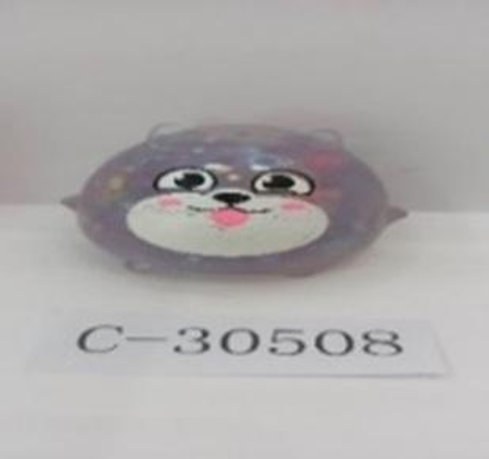 Мякиш Сова с блестками 9 см, 3 цвета микс, пакет с-30508