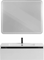 Тумба с раковиной Cezares Slider 100 SLIDER-1000-1C-SO-BO белая матовая