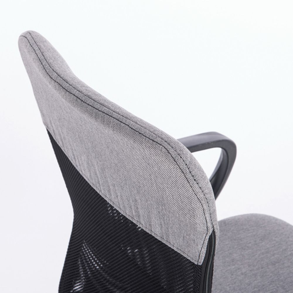 Кресло КОМПАКТНОЕ BRABIX "Jet MG-315", с подлокотниками, серое, 531840