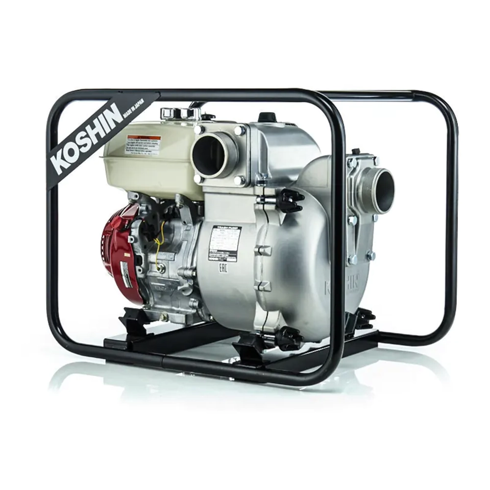 Koshin KTH-80 X мотопомпа бензиновая 6.3 л.с, 1340 л/мин, диаметр 80 мм, KTH-80X