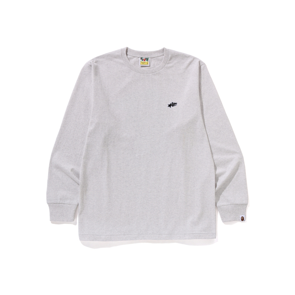 A Bathing Ape X Mastermind Japan L S Pocket Tee серый