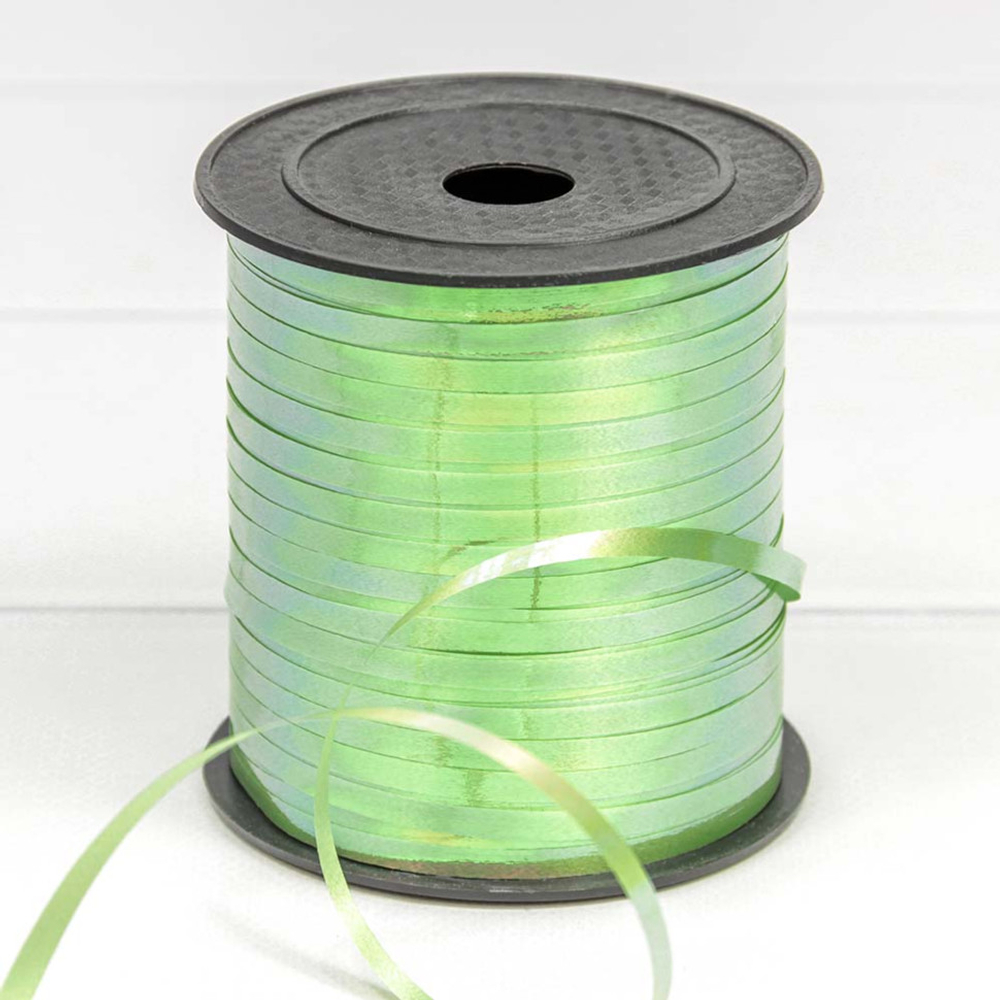 Лента Полипропилен 0,5см х 274м перламутровая (Зеленый)
