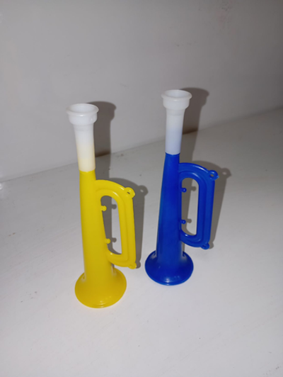 Дудка спортивная 18*5*5см. цвета в ассортименте, б/уп.