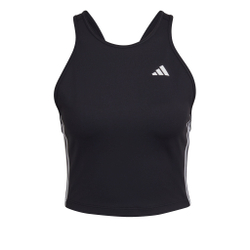 Женская теннисная майка adidas AEROREADY Made For Training 3-Stripes Crop Tank Top Women - Black, White