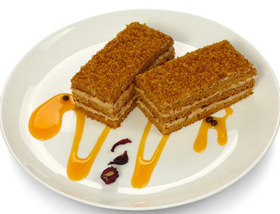 Набор пирожных медовик карамельный 6 шт. 800 гр.