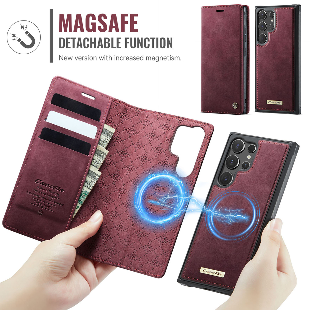 Чехол-кошелек CaseMe 2 in 1 MagSafe Samsung Galaxy S23 Ultra