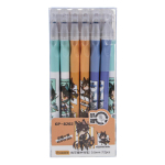 Ручка пиши-стирай "Аниме", 0,5мм, синяя, с трехгранным грипом, 3 цвета микс