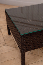 Столик плетеный журнальный Tagliamento Spring, кофе