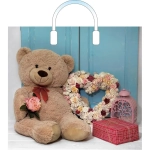 Пакет ПЭ с пластмассовыми ручками 38+3см(Претти) Глянцевый Артп (комплект 10 шт)