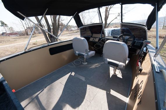 Алюминиевая моторно-гребная лодка RIVERCRAFT RC 47 Touring