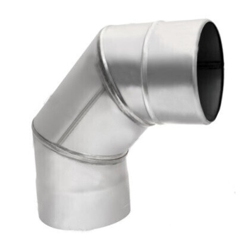 Колено для дымохода нержавеющая сталь Eco Flue 1 мм D120 мм угол 90 градусов