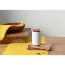 Банка для хранения керамическая, 750 мл, белая