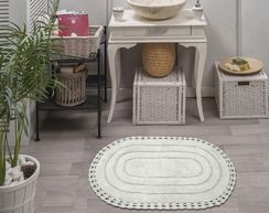 YANA (крем) Набор ков. для ванной кружевной 60х100 и 50х70