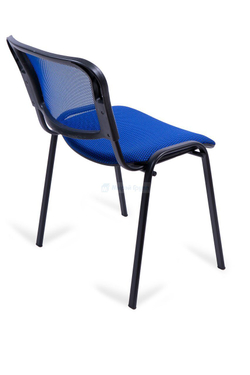 Стул для посетителей Изо черный каркас, сетка