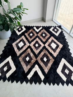 Покрывало меховое ковер из шкуры овчины